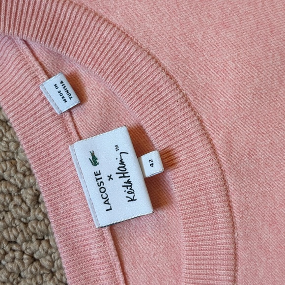 Lacoste Keith Haring crew neck sweater L limited edition - Picture 3 of 16